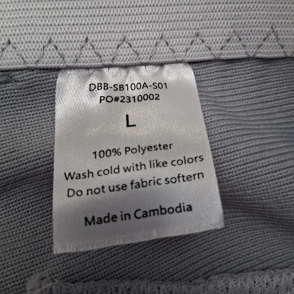 Baseball Tapered Pants Grey Adult Large DBB-SB100A-S01 Mens New - Picture 6 of 13